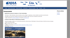 Desktop Screenshot of aiaa-sd.org