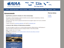 Tablet Screenshot of aiaa-sd.org